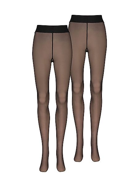 Nur Die Feinstrumpfhose Warm & Transparent (2 St) Transparente Strumpfhose, günstig online kaufen