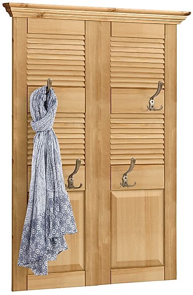 OTTO home Garderobenpaneel "Ayanna" Breite 84 cm, mit 4 Doppelhaken, aus ma günstig online kaufen