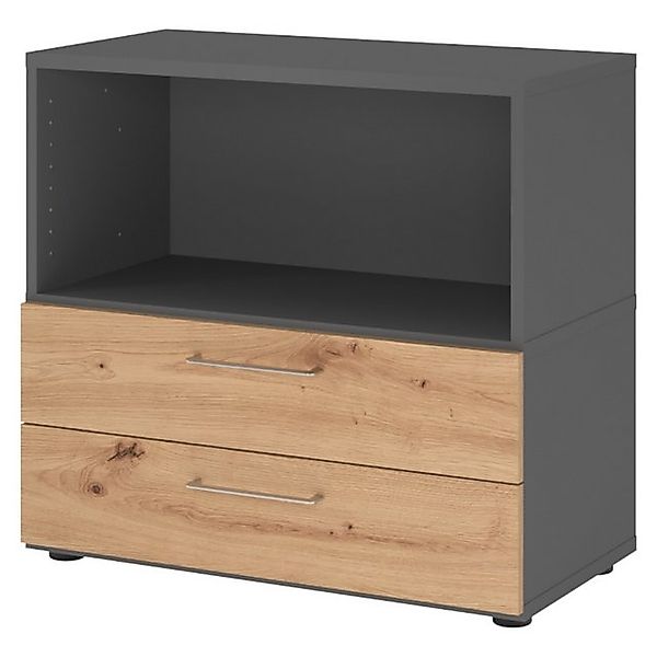 bümö Aktenschrank flexi Schrank Dekor: Graphit/Asteiche günstig online kaufen