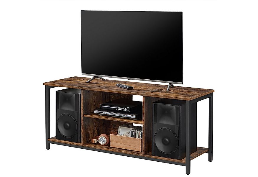 VASAGLE TV-Regal, TV-Regal, mit offenen Fächern, Industrie-Design, Lange 12 günstig online kaufen