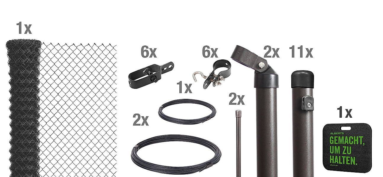 Alberts Maschendrahtzaun, (Set), Höhe: 80 - günstig online kaufen