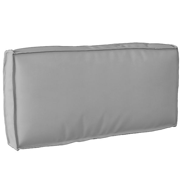 vidaXL Sitzauflage Paletten-Rückenkissen Grau 80x40x12 cm günstig online kaufen