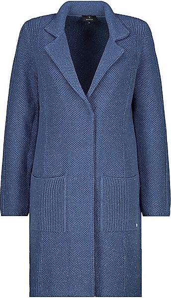 Monari Outdoorjacke Strickmantel mit Reverskragen moonlight blue günstig online kaufen