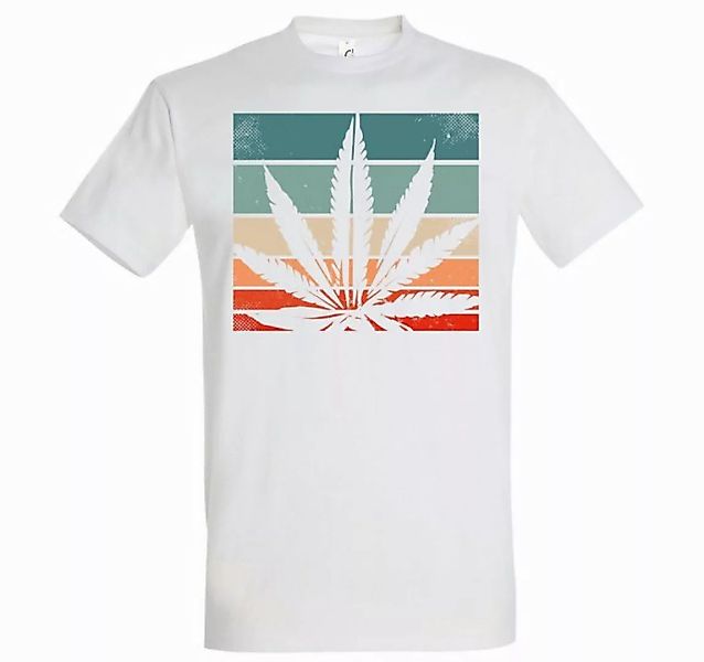 Youth Designz T-Shirt Retro Cannabis Herren T-Shirt mit Trendigem Frontdruc günstig online kaufen