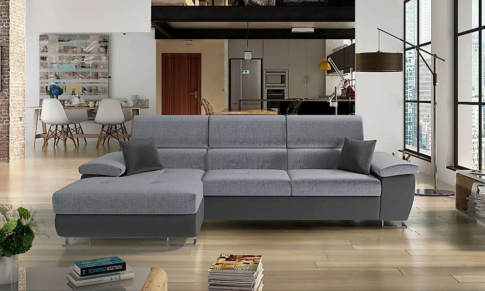 MIRJAN24 Ecksofa Cotere Mini Premium, mit Schlaffunktion und Bettkasten, Po günstig online kaufen