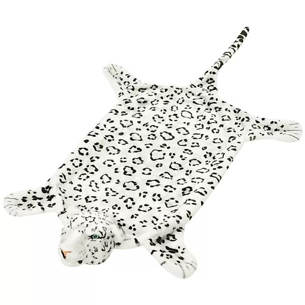 Vidaxl Plüsch Leopardenfell Teppich 139 Cm Weiß günstig online kaufen
