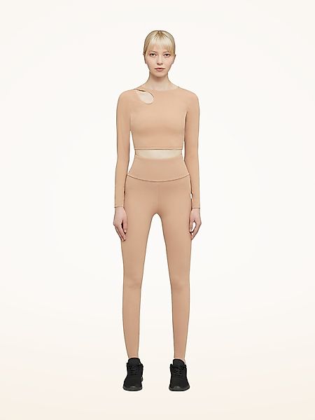 Wolford - Warm Up Top Long Sleeves, Frau, almond, Größe: M günstig online kaufen