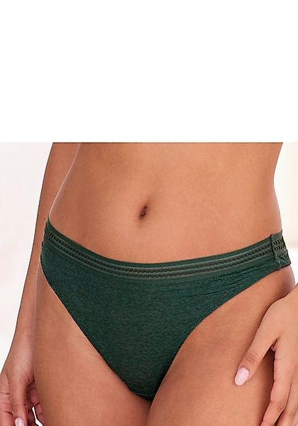 LASCANA String Freya aus Spitze in Leo-Optik mit modischem Bund, sexy Desso günstig online kaufen
