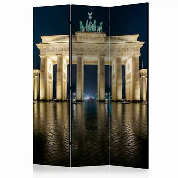 artgeist Paravent Berlin at Night [Room Dividers] grün-kombi Gr. 135 x 172 günstig online kaufen