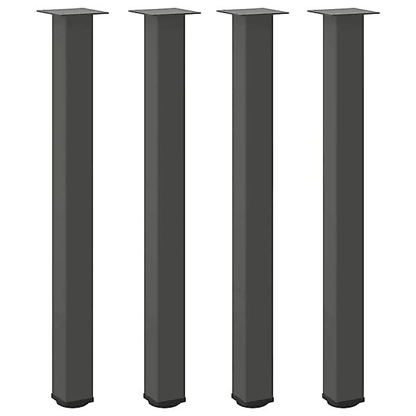 vidaXL Bartischbeine 4 Stk Anthrazit 100-102 cm Stahl 4012478 günstig online kaufen