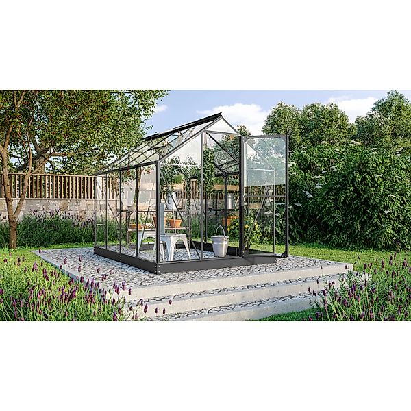 Vitavia Gewächshaus Triton 5000 Schwarz 5 m² inkl. Fundamentrahmen günstig online kaufen