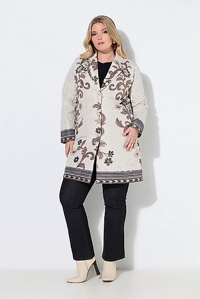 MIAMODA Outdoorjacke Blazerjacke A-Linie Print-Stickerei Reverskragen günstig online kaufen