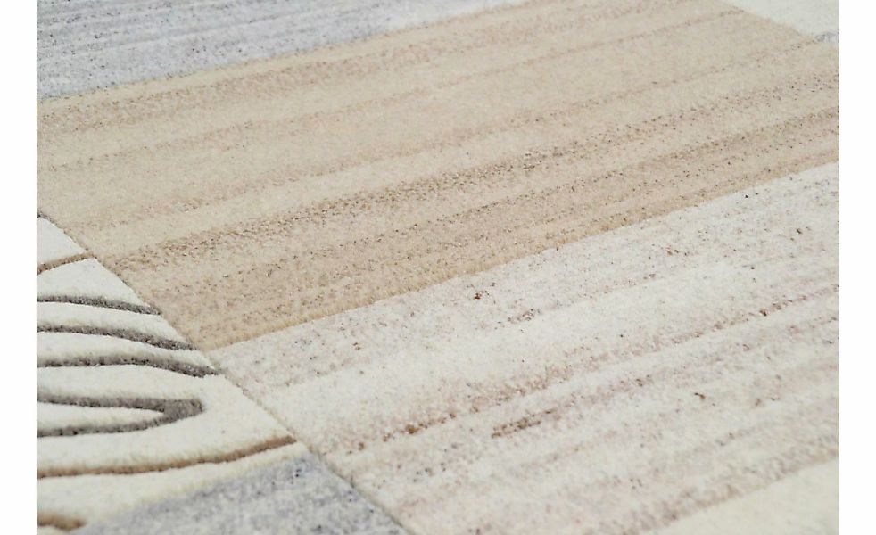 THEKO Wollteppich  Nakarta ¦ grau ¦ Wolle ¦ Maße (cm): B: 90 H: 1,2 Teppich günstig online kaufen