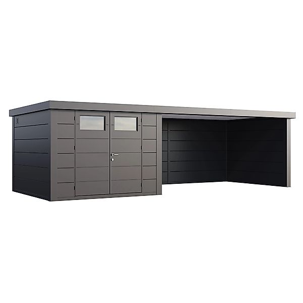 Gerätehaus Classico 3030 mit Lounge XL Rechts 762 cm x 238 cm Anthrazit günstig online kaufen