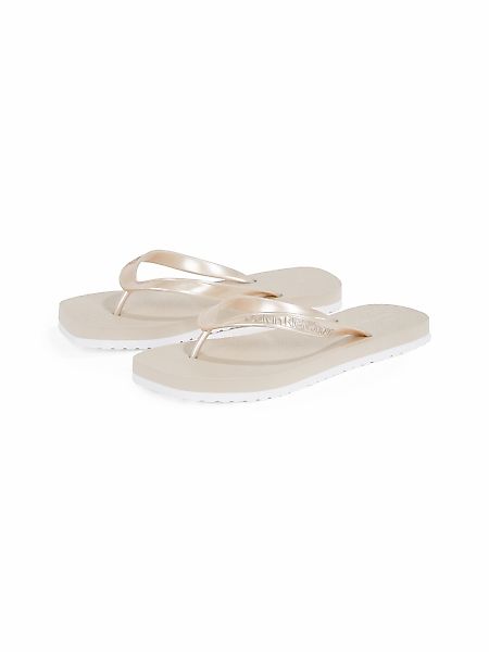 Calvin Klein Jeans Zehentrenner "THONG+ TPU METALLIC" Sommerschuh, Badeschu günstig online kaufen