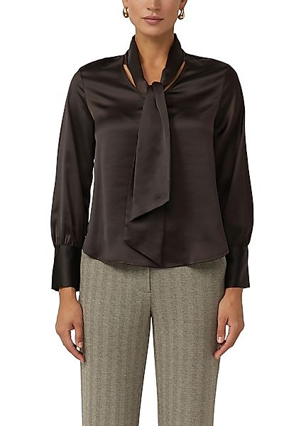 s.Oliver BLACK LABEL Satinbluse mit eleganter günstig online kaufen