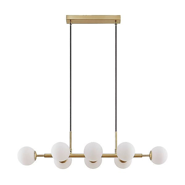 Lindby Pendelleuchte Kiamo 9628225 Modern in Weiß aus Metall 8-flammig G9 W günstig online kaufen