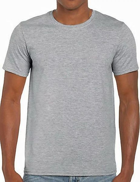 Gildan Rundhalsshirt Softstyle Herren T-Shirt modischer Kragen günstig online kaufen