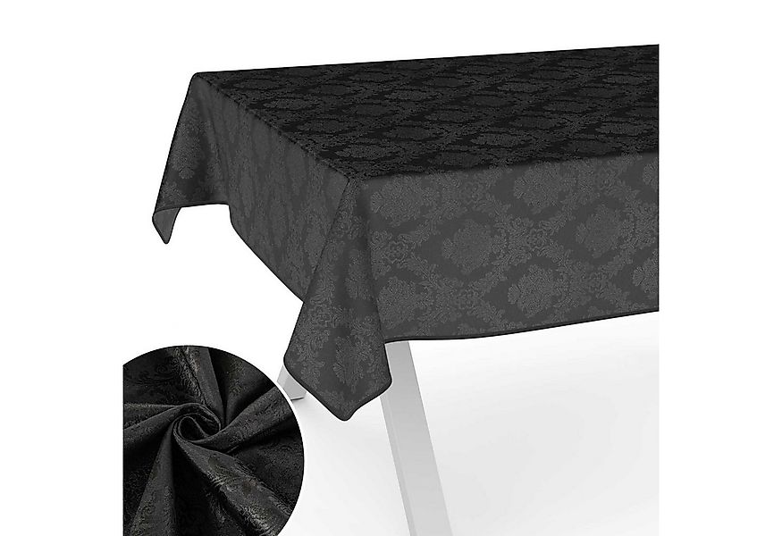 ANRO Tischdecke aus Stoff UNI Farben wasserabweisend Tischtuch Tischwäsche günstig online kaufen