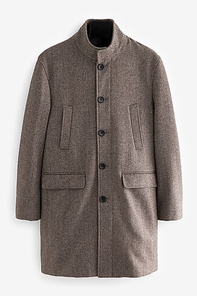 Next Steppmantel Wattierter Fischgrät-Mantel mit Mock-Gilet günstig online kaufen