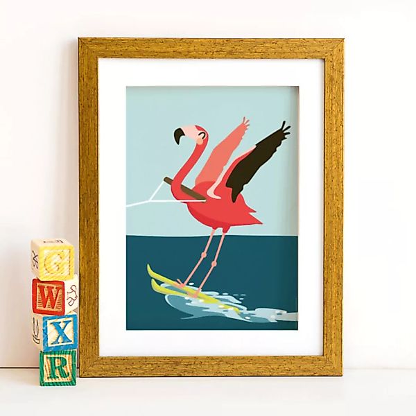 Din A4 Poster Flamingo günstig online kaufen