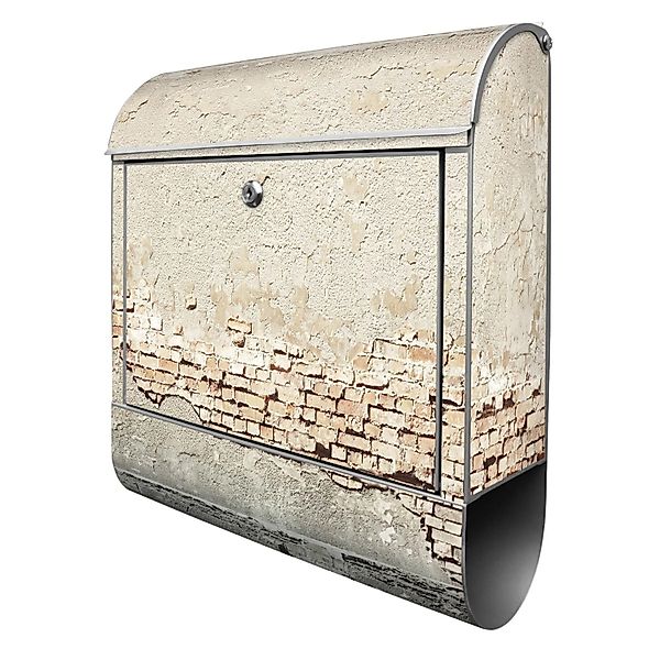 Banjado Design Briefkasten Silber Pulverbeschichtet 39x47x14cm 2 Schlüssel günstig online kaufen