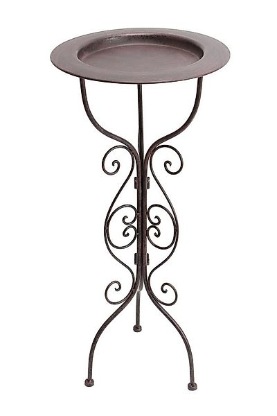 Dekoleidenschaft Beistelltisch "Country-Style" Ständer aus Metall, schwarz, günstig online kaufen