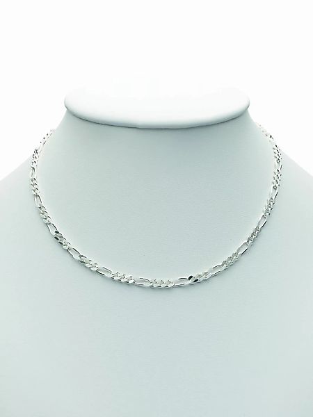 Adelia´s Silberkette "925 Silber Figaro Halskette 55 cm Ø 3,4 mm", Silbersc günstig online kaufen