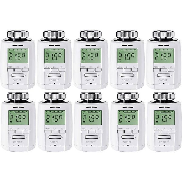 EUROtronic Heizkörperthermostat 10er Set Heizkörperthermostat günstig online kaufen