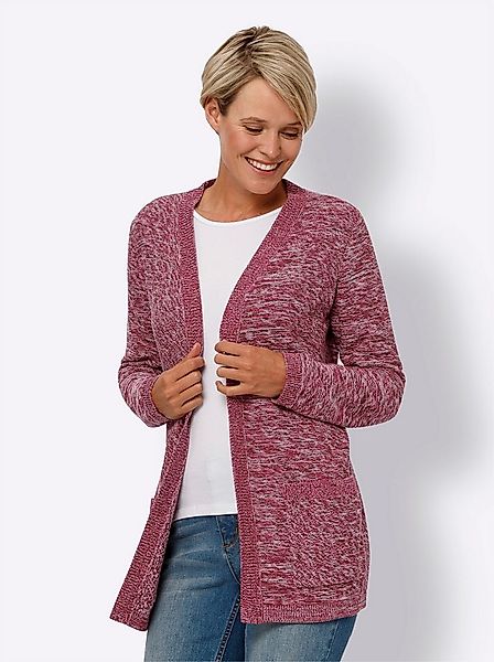 Sieh an! Strickjacke Long-Strickjacke Langarm Links-Strick günstig online kaufen
