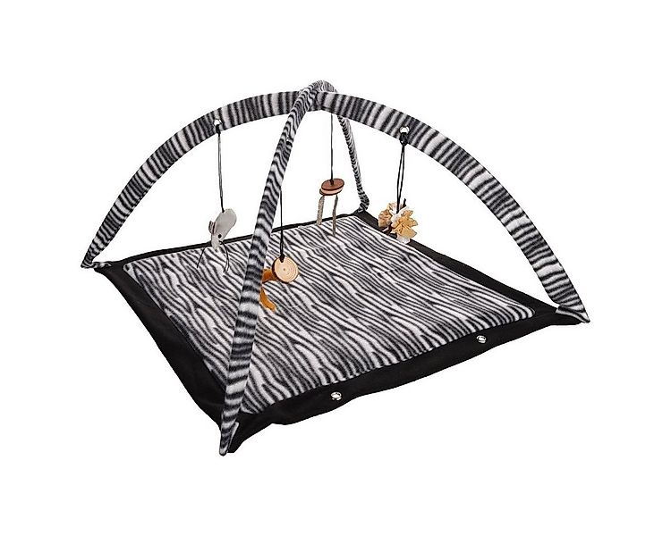 Flamingo Tier-Intelligenzspielzeug Katzenspielzeug Zerba Spielmatte weiß/sc günstig online kaufen