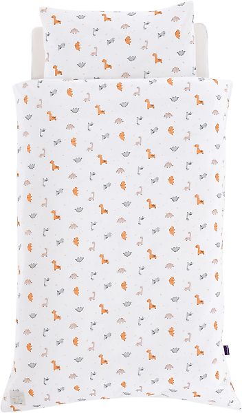 Träumeland Babybettwäsche "Jersey Dinolino" 2 Stk. tlg. mit Allover-Print günstig online kaufen