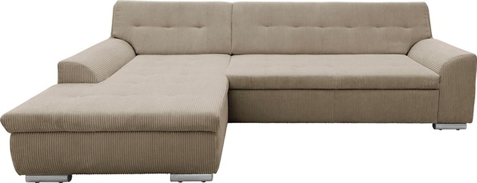 DOMO collection Ecksofa »Treviso viele Bezüge, auch in Cord, L-Form, B/T/H: günstig online kaufen