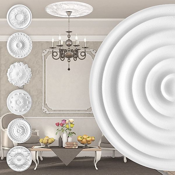marbet design Wanddekoobjekt R-01 (Stuckrosette aus günstig online kaufen