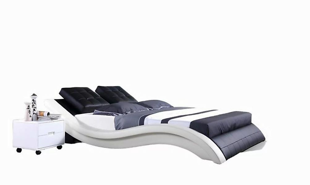 JVmoebel Bett Design Betten Doppel Hotel Gestell Schlaf Zimmer Leder Modern günstig online kaufen