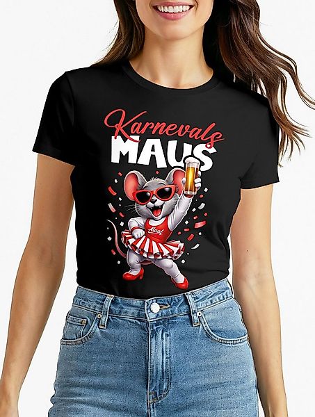 MoonWorks Print-Shirt Damen T-Shirt Fasching Karneval Ersatz Verkleidung Ka günstig online kaufen