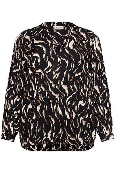 KAFFE Curve Langarmbluse Langarm-Bluse KCdiana Große günstig online kaufen