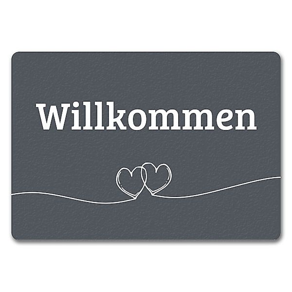 speecheese Fußmatte Fußmatte Willkommen in dunkelgrau günstig online kaufen