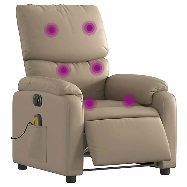 vidaXL Massagesessel Elektrisch Cappuccino-Braun Kunstleder Modell 7 günstig online kaufen