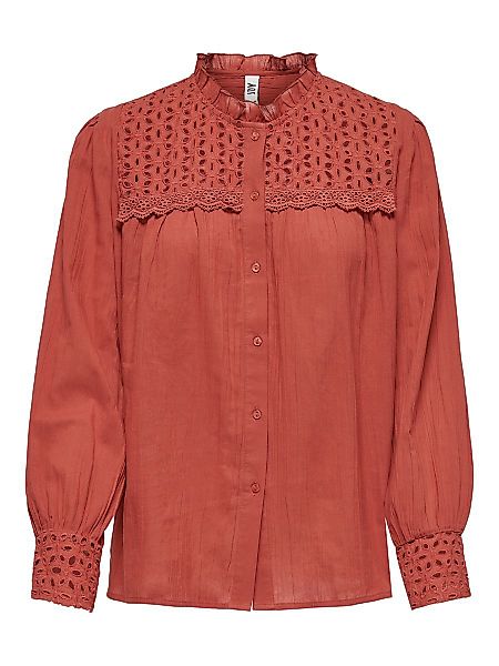 ONLY Detailreiches Hemd Damen Rot günstig online kaufen