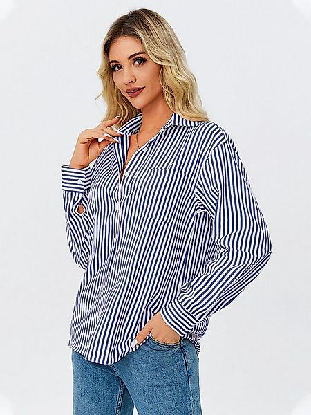 Imily Bela T-Shirt Damen Langarmshirt Gestreifter (Packung, 1-tlg., 1per-Pa günstig online kaufen