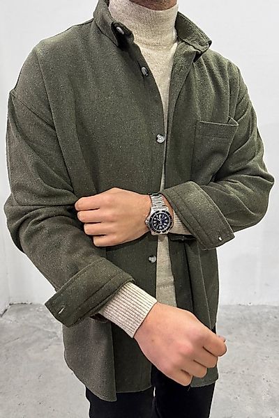 OSSY HOMER Flanellhemd Herren Winterhemd aus dickem Stoff – Warmes Overshir günstig online kaufen