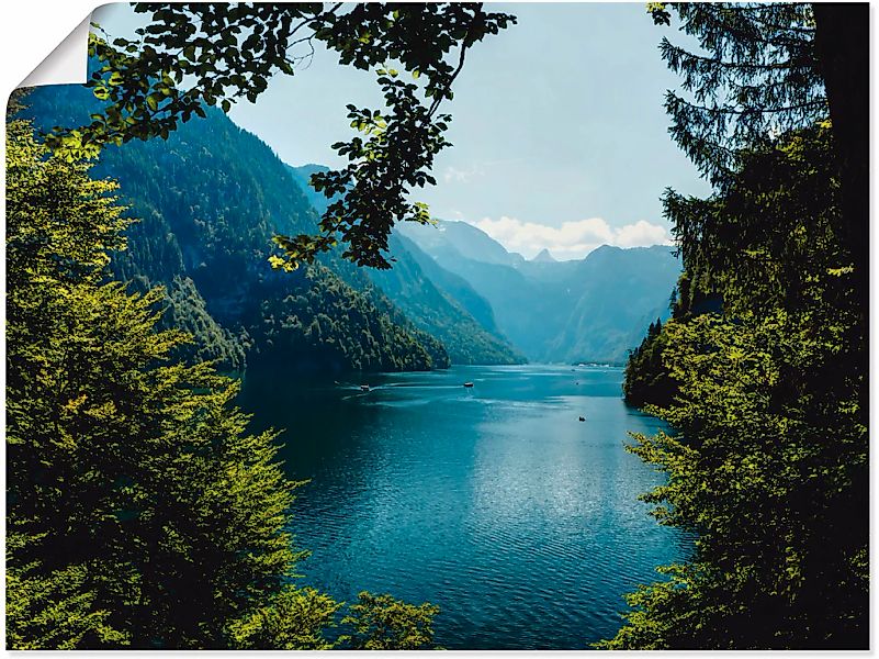 Artland Wandbild "Malerwinkel Königssee- Alpen", Berge, (1 St.), als Leinwa günstig online kaufen