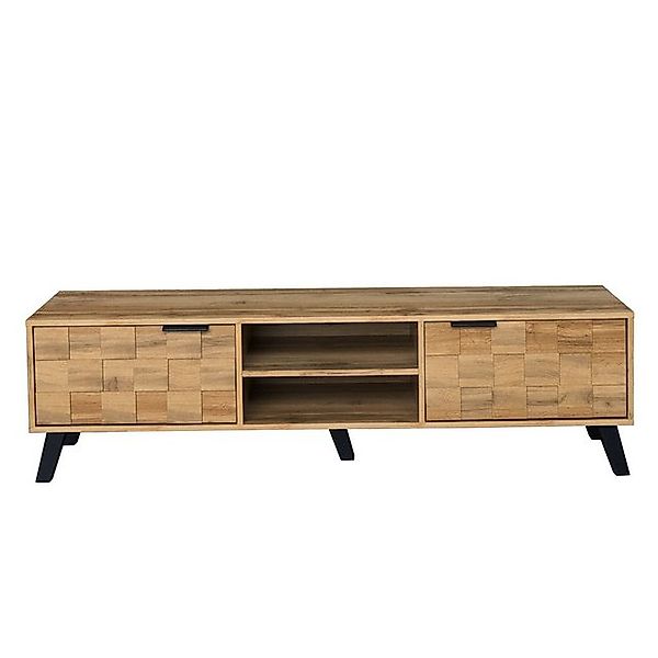 Yorbay TV-Schrank Moderner Lowboard mit geometrische Struktur Design – 160, günstig online kaufen