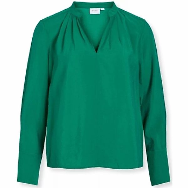 Vila  Blusen Top Milla L/S - Ultramarine Green günstig online kaufen