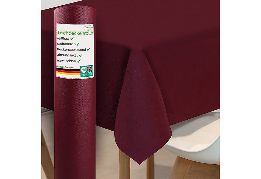 Sensalux Tischdecke Sensalux Tischdeckenrolle, 1,18m x 10m Bordeaux günstig online kaufen