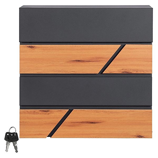 ML-DESIGN Briefkasten Postkasten mit Zeitungsfach, abschließbar 2 Schlüssel günstig online kaufen