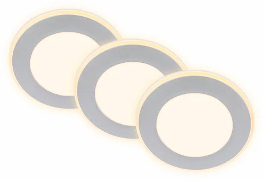 Briloner Leuchten LED-Deckeneinbaustrahler, 3er-Set, 4,9 Watt LED fest inte günstig online kaufen
