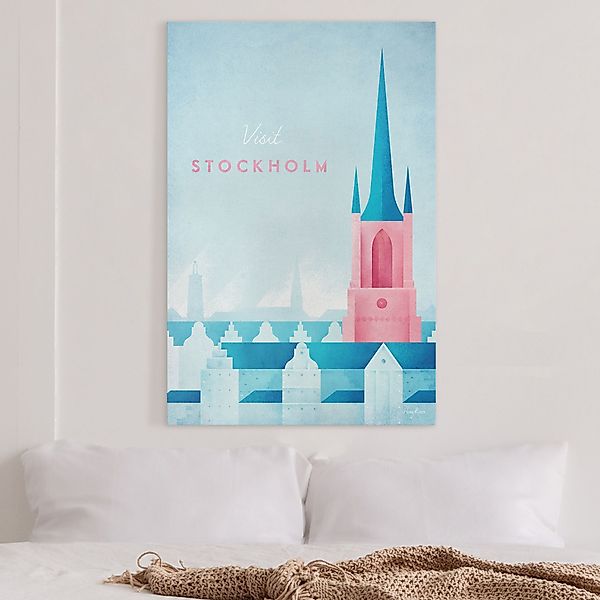 Leinwandbild Reiseposter - Stockholm günstig online kaufen