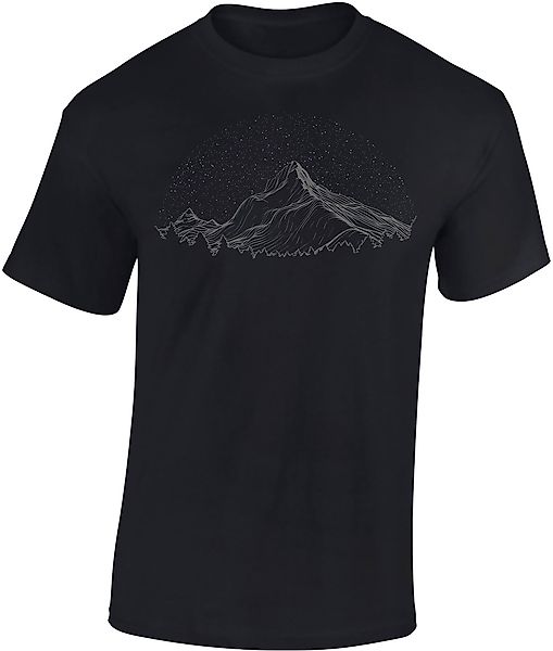 Baddery Print-Shirt Wander Shirt: "Berghimmel" - günstig online kaufen